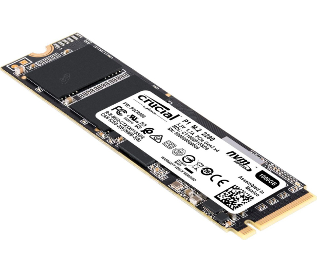 Crucial 1TB M.2 PCIe NVMe P1 - 456907 - zdjęcie 2